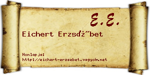Eichert Erzsébet névjegykártya