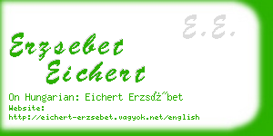 erzsebet eichert business card